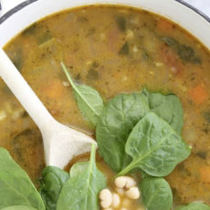 Greens and White Bean Soup Photo